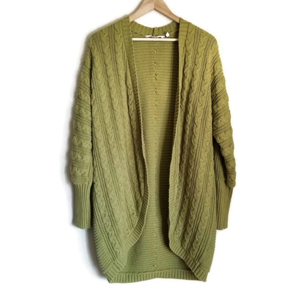 Soft Surroundings Sweaters - soft surroundings chunky knit open cardigan sz XL